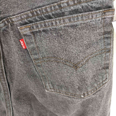 リーバイス Levis 90S 501 ボタン裏501刻印 ボタンフライ 先染め ブラック デニムパンツ メンズ W28 L34
