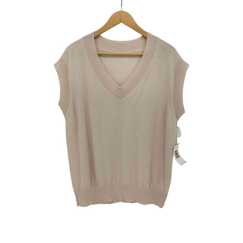 オーラリー AURALEE 21AW SUPER HIGH GAUGE WOOL KNIT VEST ニット ベスト プルオーバー Vネック レディース 0