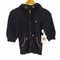バーバリーブルーレーベル BURBERRY BLUE LABEL ニットパーカー 半袖 ジップアップ バックロゴ レディース 38