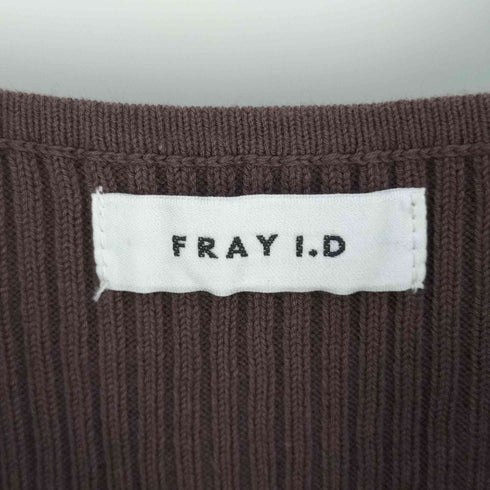 フレイアイディー FRAY I.D スクエアネックリブワンピース レディース