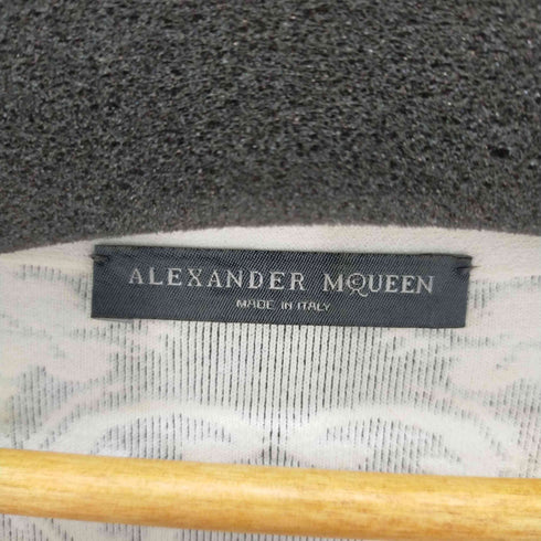 アレキサンダーマックイーン Alexander McQueen 刺繍 ショートスリーブ ワンピース ニット 半袖 Vネック タイト Vネック レディース XL