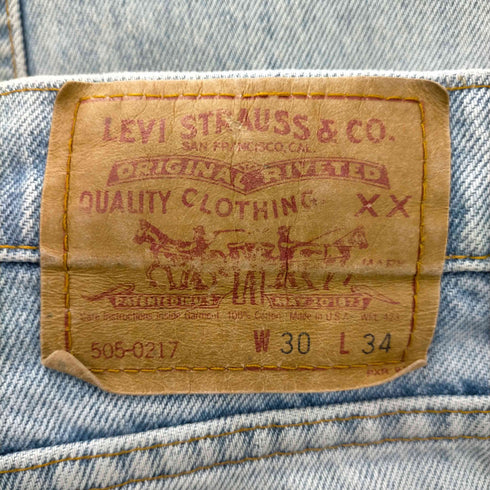 リーバイス Levis USA製 刻印525 505 ジップフライデニムパンツ メンズ US:30-31