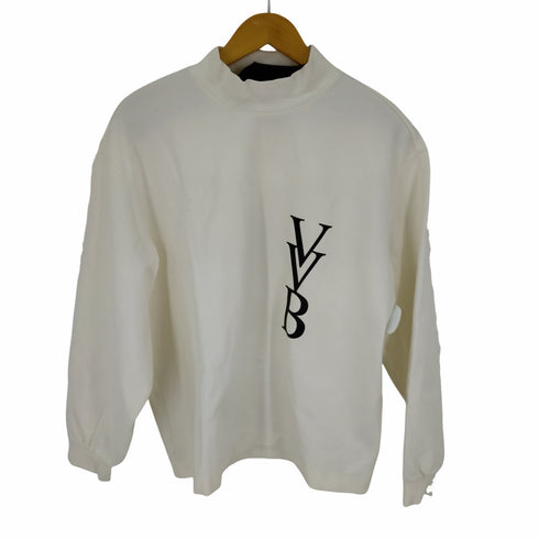 ヴィクトリアベッカム VICTORIA BECKHAM ロゴジャージボトルネックトップス カットソー 長袖 プリント プルオーバー レディース import:S