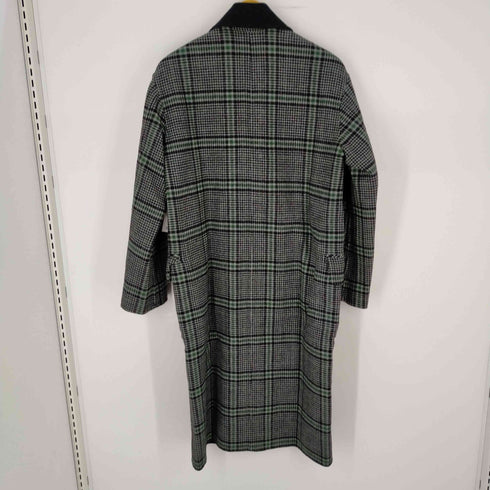 ビューティーアンドユースユナイテッドアローズ BEAUTY & YOUTH UNITED ARROWS 22AW リバーシブルコート ウール ダブル ロング グレンチェック レディース import:M