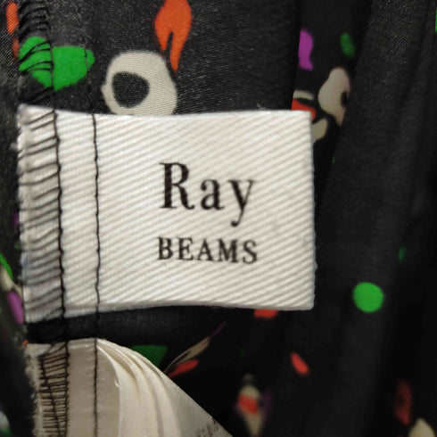レイビームス Ray BEAMS プリーツ キリカエ プリント ワンピース レディース
