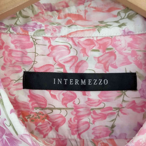 インターメッゾ INTER MEZZO 花柄 レギュラーカラーシャツ メンズ