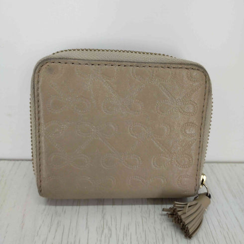 アニヤハインドマーチ ANYA HINDMARCH MAEVE MEDIUM 財布 二つ折り レザー ロゴ型押し レディース