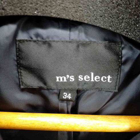 ミスセレクト m's select ダウンジャケット アウター ショート 総裏地 レディース 34