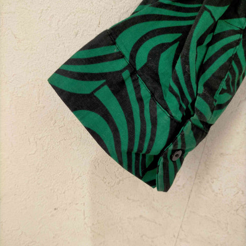 ザラ ZARA 幾何学柄 ハイネックワンピース レディース import:M