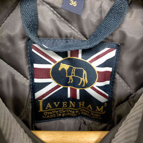 ラベンハム LAVENHAM コーデュロイ 中綿 キルティングジャケット フード レディース JPN:36