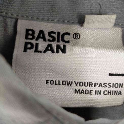 BASIC PLAN ワンポケットシャツ メンズ JPN:L