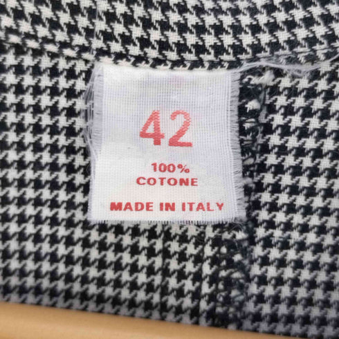 イタリア製 千鳥格子柄 チェスターコート スプリングコート レディース EUR:42