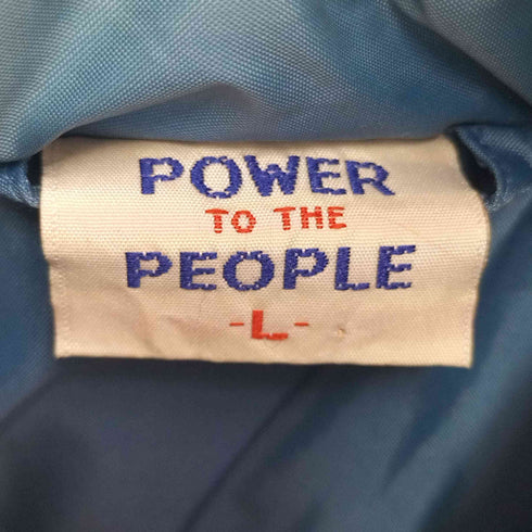 パワートゥザピープル POWER TO THE PEOPLE スエード切替 ダウンベスト メンズ JPN:L