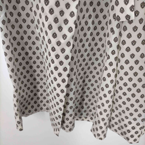 アイロン THE IRON アイロン THE IRON イエナ取り扱い 20SS PRINTED WRAP ラップパンツ ワイド イージー 総柄 S オフホワイト /DF ■OS レディース レディース JPN:S