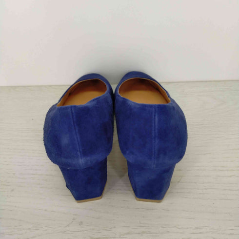 ランバンコレクション LANVIN COLLECTION パンプス チャンキーヒール スエード レディース 24.5