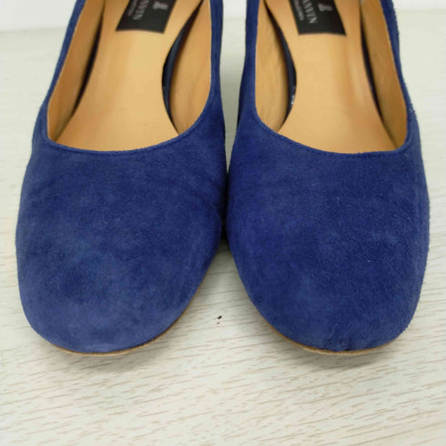 ランバンコレクション LANVIN COLLECTION パンプス チャンキーヒール スエード レディース 24.5