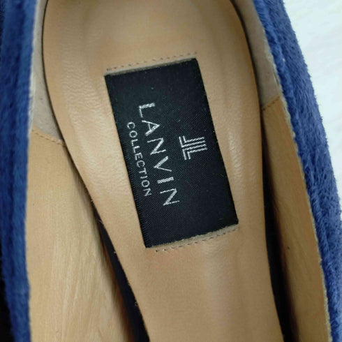 ランバンコレクション LANVIN COLLECTION パンプス チャンキーヒール スエード レディース 24.5