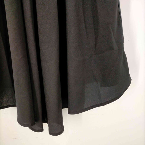 クラネ CLANE リングベルトフレアスカート ロング アシンメトリー コットン 1 黒 ブラック /DO ■OS ■SH レディース レディース JPN:1