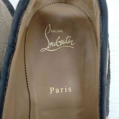 クリスチャンルブタン CHRISTIAN LOUBOUTIN スリッポン シューズ カモフラ柄 スエード メンズ 40 25cm