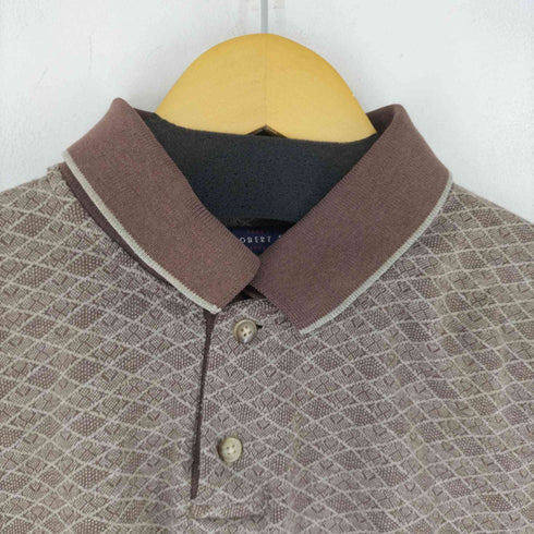 ロバートストック ROBERT STOCK クロップド総柄 L/S ポロシャツ レディース import:L