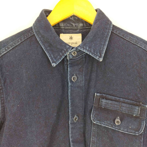 スノーピーク Snow Peak OKAYAMA OX WORK SHIRT インディゴ デニムワークシャツ メンズ JPN:M