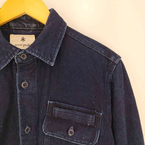スノーピーク Snow Peak OKAYAMA OX WORK SHIRT インディゴ デニムワークシャツ メンズ JPN:M