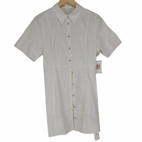 アイレネ IRENE 21SS Georgette Shirt シャツ ミニ 半袖 38 ホワイト 白 レディース JPN:38