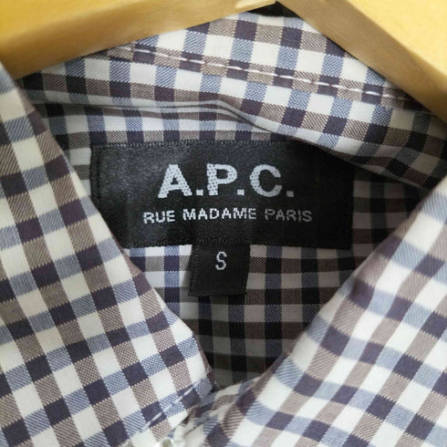 アーペーセー A.P.C. ギンガムチェックシャツ メンズ import:S