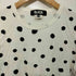 ブラックコムデギャルソン BLACK COMME des GARCONS AD2016 復刻 ドット柄 ロングスリーブクルーネックTシャツ メンズ JPN:M