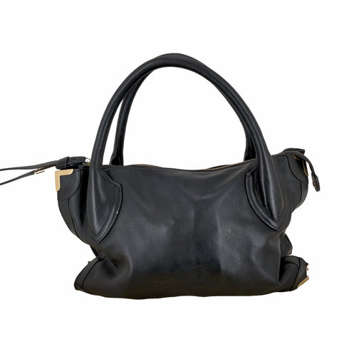 フォリーコリーナ foly + corinna トートバッグ レザー 黒 ブラック レディース