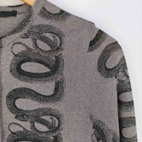 ヒステリックグラマー HYSTERIC GLAMOUR スネーク ヘビ 蛇 ラメ ニットカーディガン レディース FREE