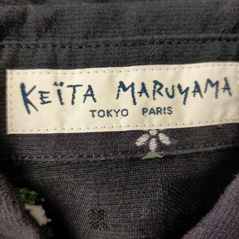 ケイタマルヤマ KEITA MARUYAMA KEITA MARUYAMA フラワー刺繍ジャケット 薄手 長袖 ステンカラー ウール混 1 黒 ブラック 赤 レッド 白 ホワイト /DO ■OS ■SH レディース レディース JPN:1