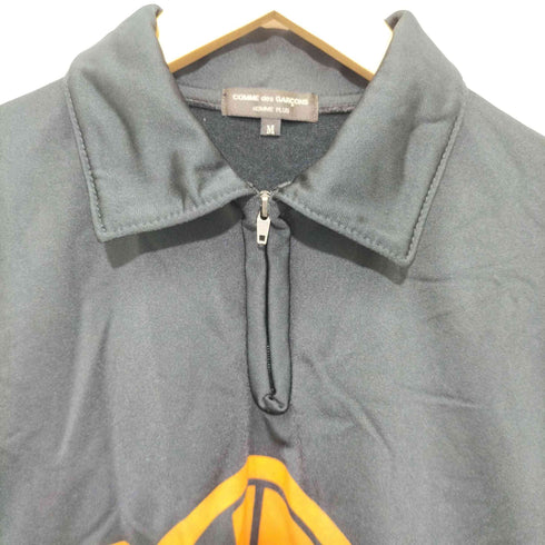 コムデギャルソンオムプリュス COMME des GARCONS HOMME PLUS 2005AW ロゴプリント ハーフジップ ロングスリーブシャツ メンズ JPN:M