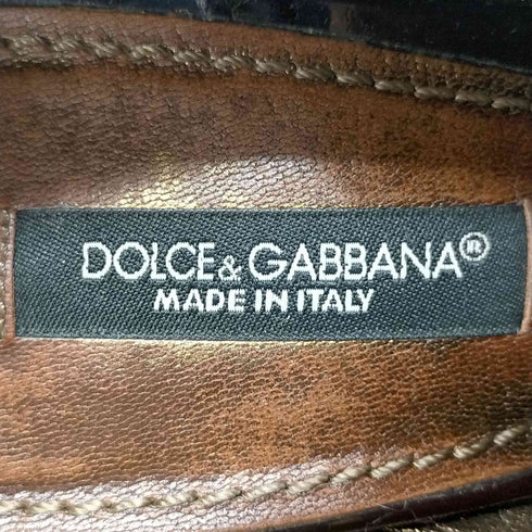 ドルチェアンドガッバーナ DOLCE&GABBANA ドルチェ&ガッバーナ ドルガバ DOLCE&GABBANA ブーティ メタル ヒール パイソン ハイヒール レースアップ 茶 ブラウン 35.5 /DE21 レディース レディース 35.5
