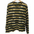 ブラックコムデギャルソン BLACK COMME des GARCONS 2014AW タイダイ染め ボーダーロングスリーブクルーネックTシャツ メンズ JPN:L