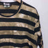 ブラックコムデギャルソン BLACK COMME des GARCONS 2014AW タイダイ染め ボーダーロングスリーブクルーネックTシャツ メンズ JPN:L
