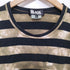 ブラックコムデギャルソン BLACK COMME des GARCONS 2014AW タイダイ染め ボーダーロングスリーブクルーネックTシャツ メンズ JPN:L