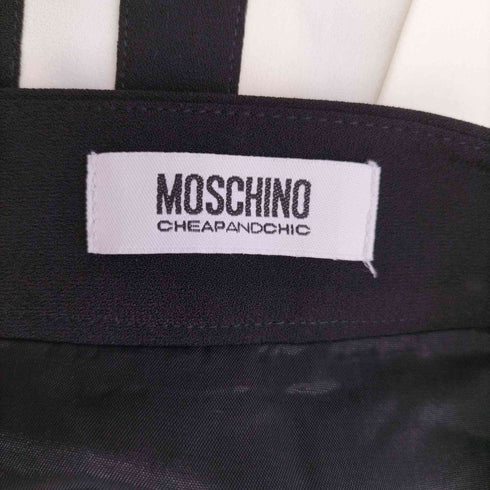 モスキーノ MOSCHINO 鍵盤 プリーツミニスカート レディース US 6