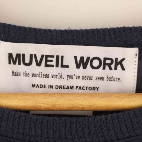 ミュベール ワーク MUVEIL WORK ハートポケット 切替 コットンニットカットソーワンピース レディース JPN:38