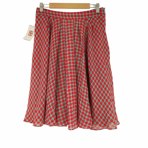 モスキーノ MOSCHINO シルク混 ドットミニスカート レディース US 8