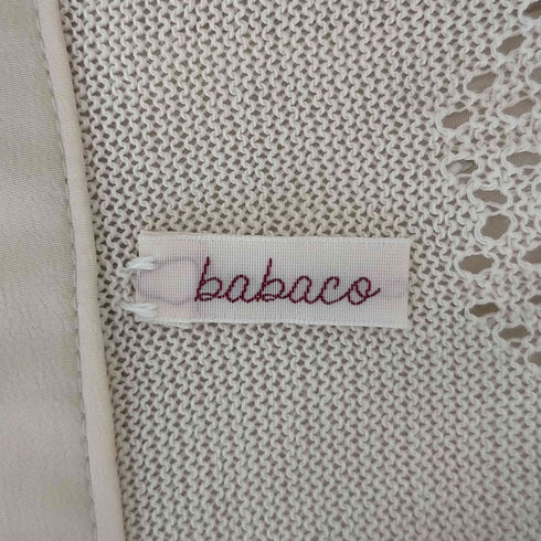 ババコ babaco ニット切替 半袖 ブラウス シャツ レディース FREE