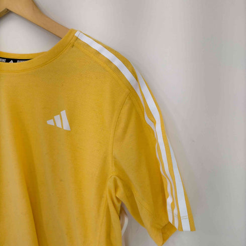 アディダス adidas オウン ザ ラン スリーストライプス 半袖Tシャツ メンズ JPN:L