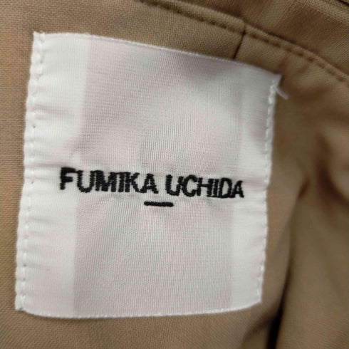 フミカウチダ FUMIKA UCHIDA レイヤーデザインジャケット ショールカラーデザイン ストレッチ 総裏地 レディース 36
