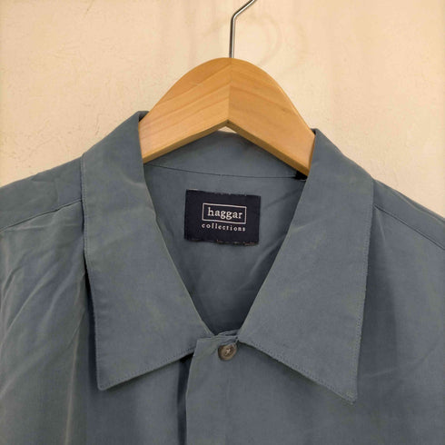 ハガークロージング HAGGAR レーヨンポリ S/S シャツ メンズ import:XL