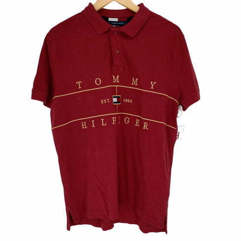 トミーヒルフィガー TOMMY HILFIGER フロント刺繍ポロシャツ メンズ JPN:M
