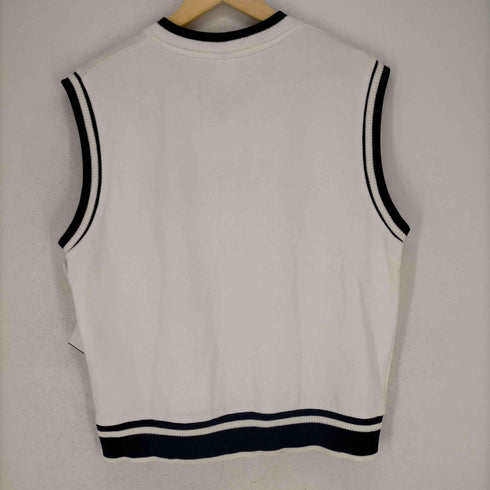 ザラ ZARA カレッジプリントスウェットベスト メンズ JPN:M