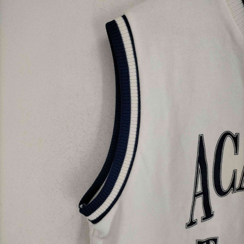 ザラ ZARA カレッジプリントスウェットベスト メンズ JPN:M