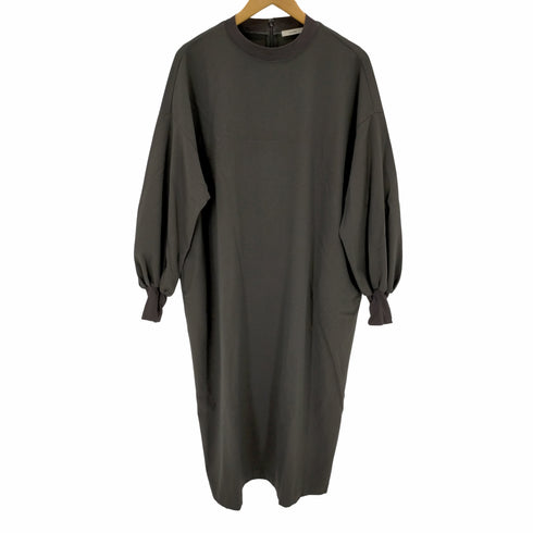 クラネ CLANE 19AW クルーネック スリット オーバーサイズ ワンピース レディース JPN:S