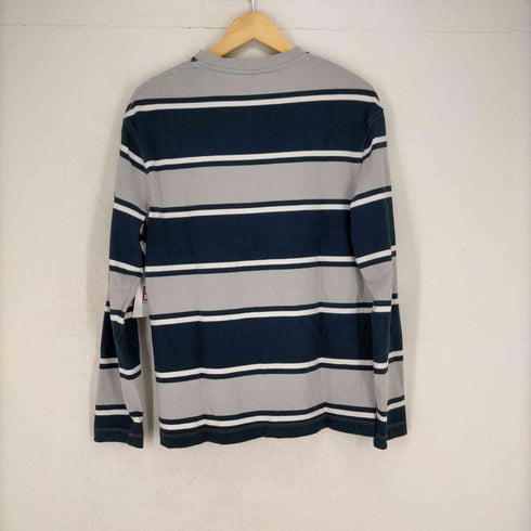 ザラ ZARA 花刺繍ボーダーカットソー メンズ JPN:S