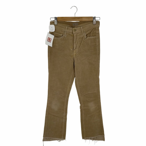 マザー mother INSIDER CROP STEP FRAY コーデュロイ パンツ ジップフライ カットオフ レディース 25